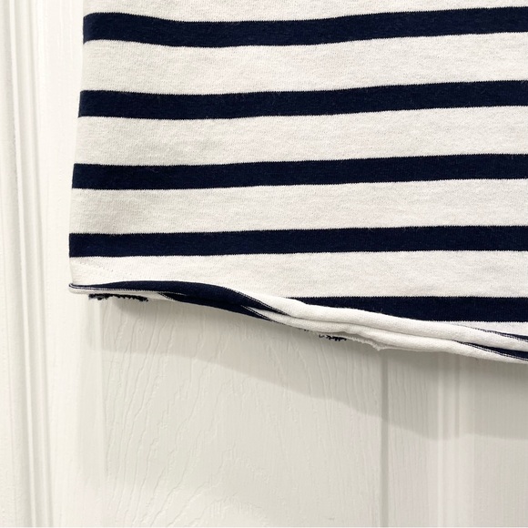 Anthropologie Split Neck Striped T Shirt - Picture 7 of 11